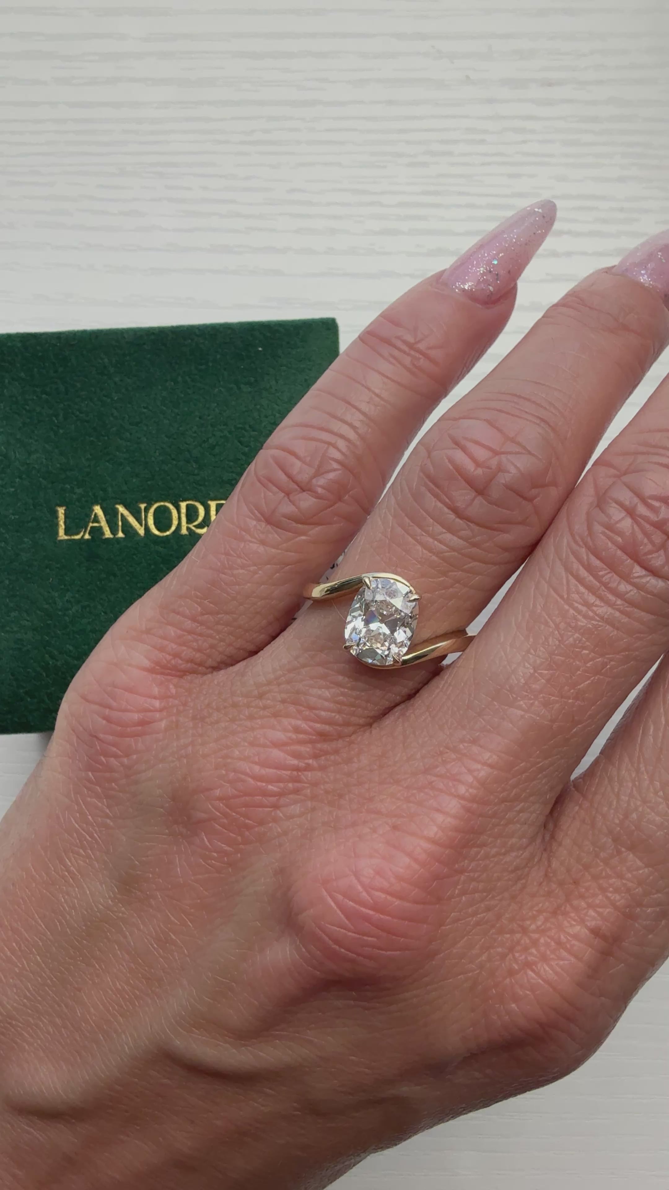 Old Mine Cut San Francisco Engagement Ring