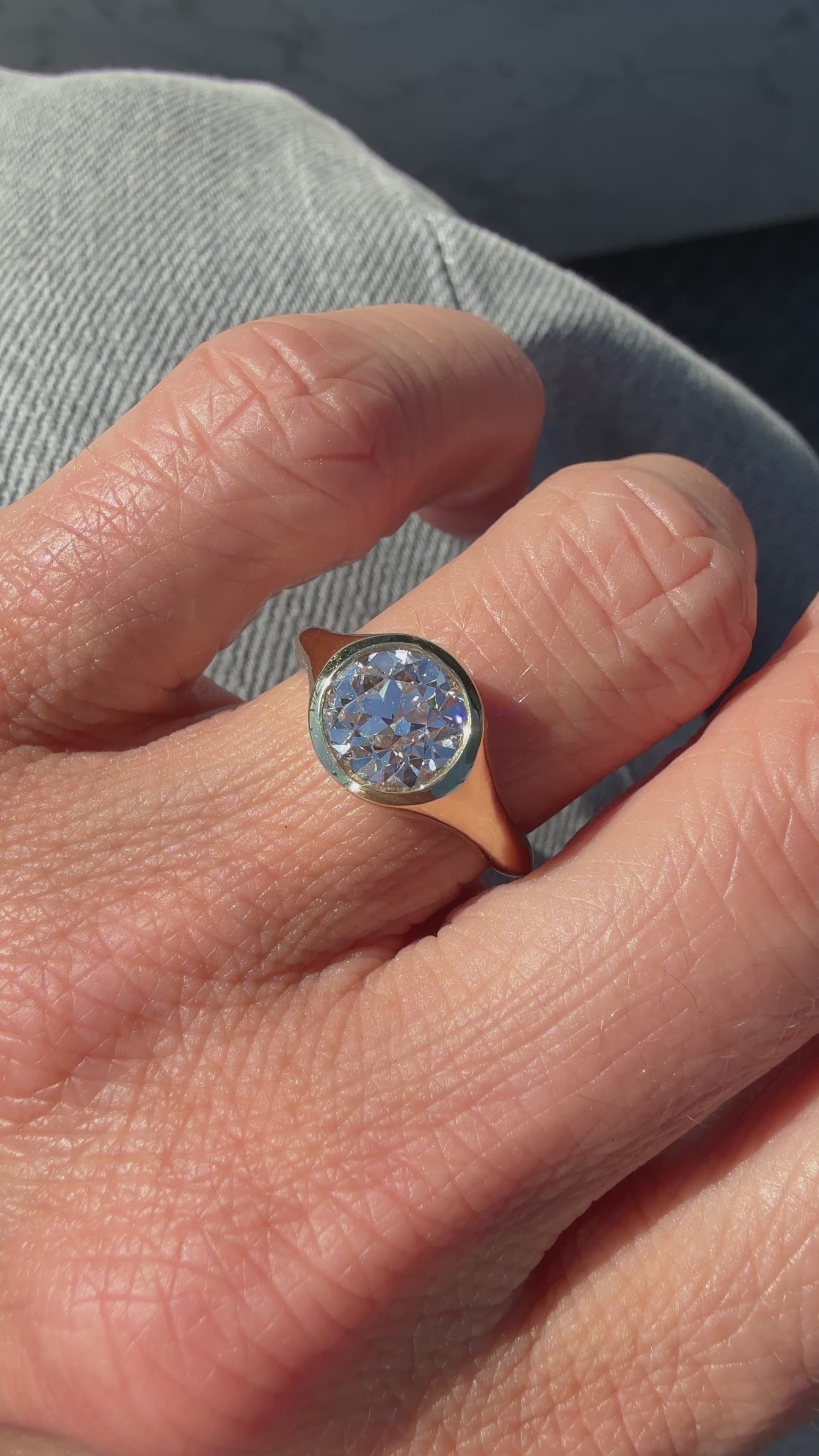 Old European Cut Rome Engagement Ring