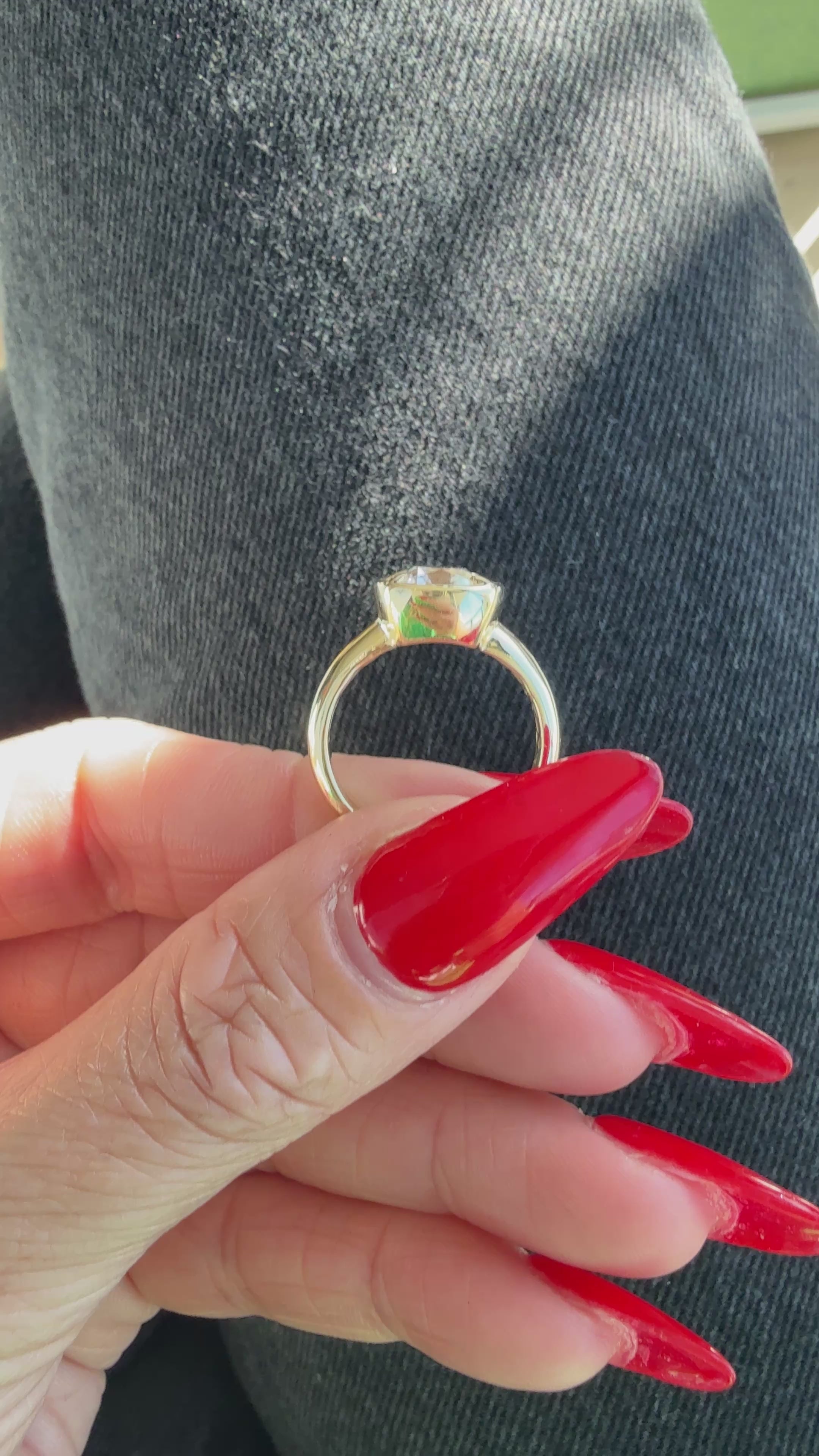 Old Mine Cut Barcelona Engagement Ring