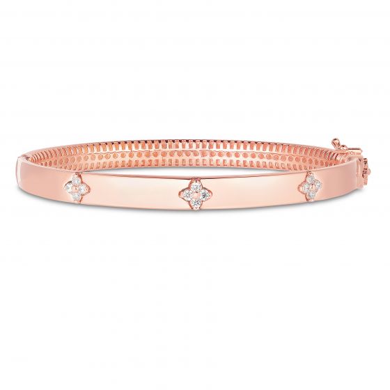 Diamond Clover Bangle - Lanore Fine Jewelry
