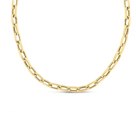 Small French Link Necklace - Lanore Fine Jewelry