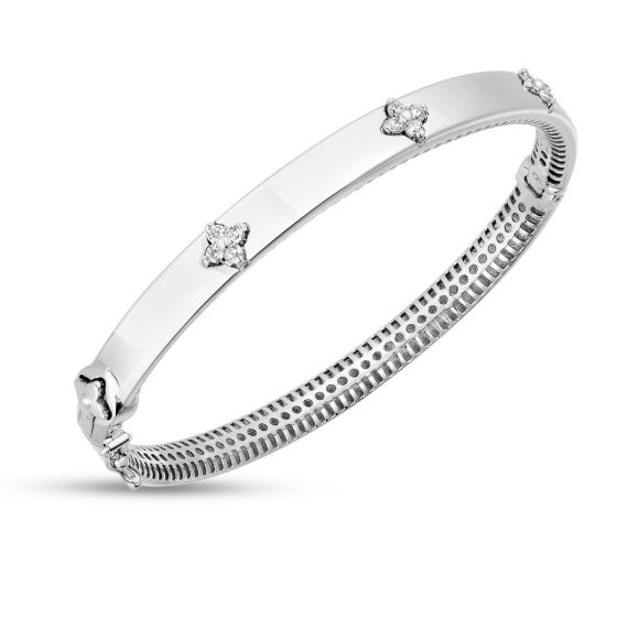 Diamond Clover Bangle - Lanore Fine Jewelry